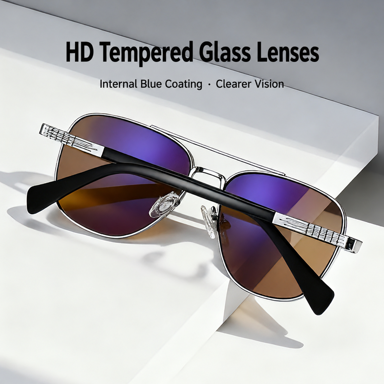 Eyeao Aviator Titanium Sunglasses S19201