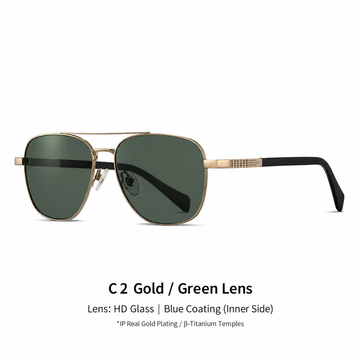 Eyeao Aviator Titanium Sunglasses S19201