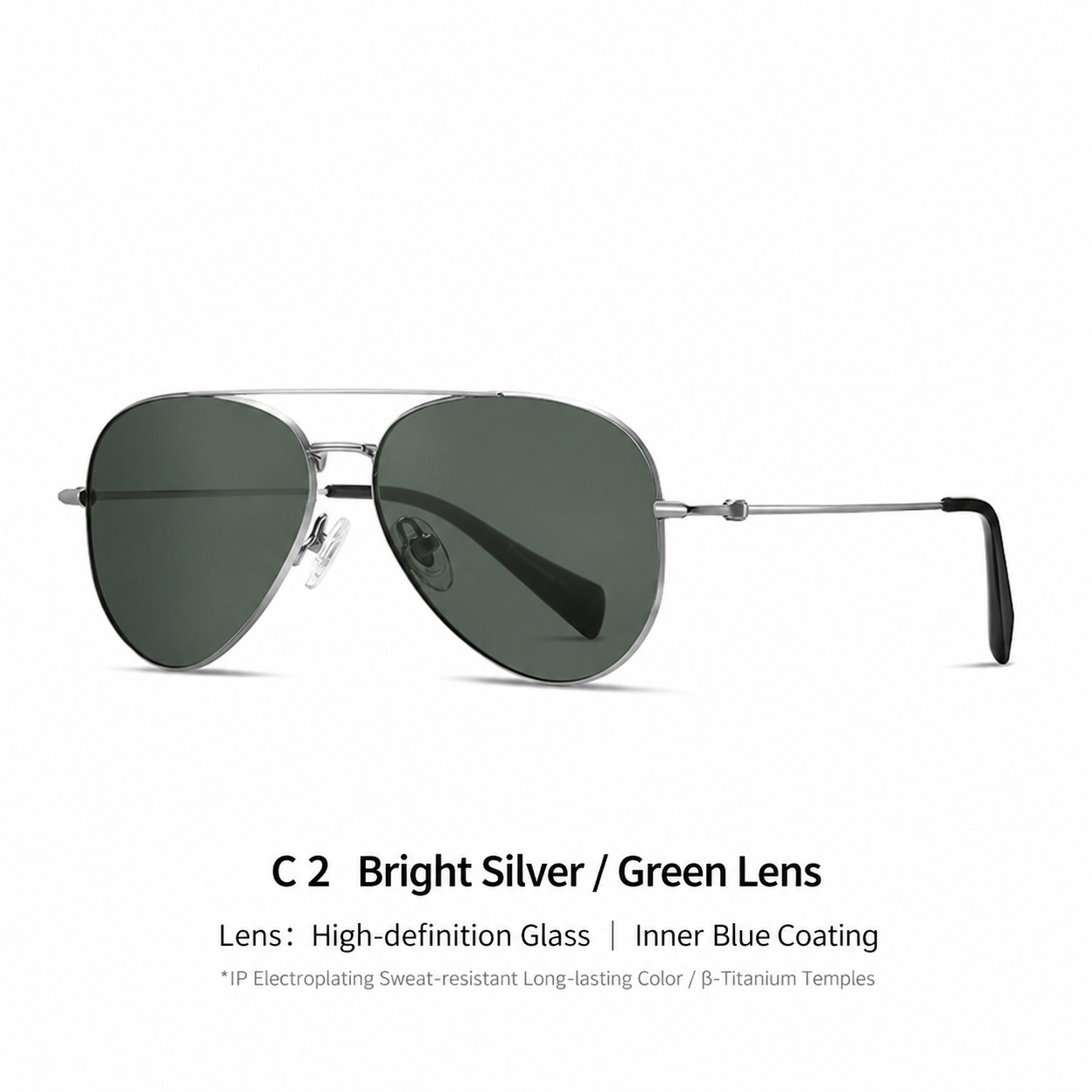 Eyeao Aviator Titanium Sunglasses S19204
