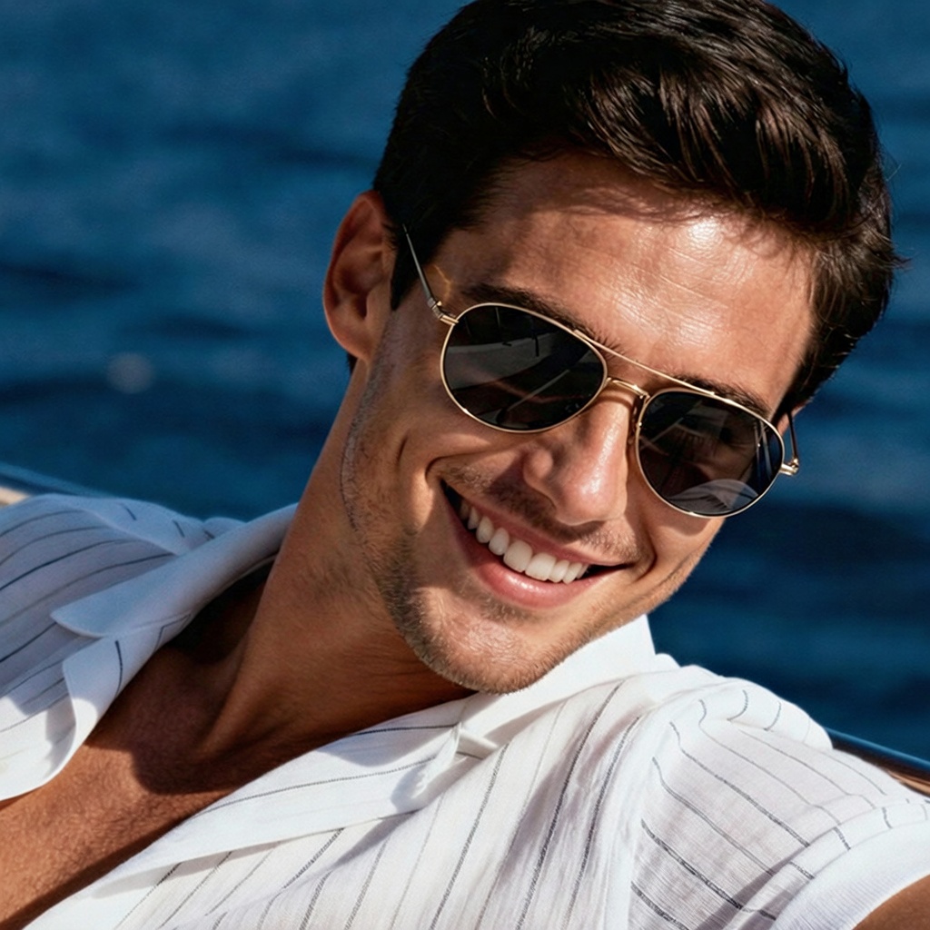 Eyeao Titanium Blue light blocking Sunglasses S19206