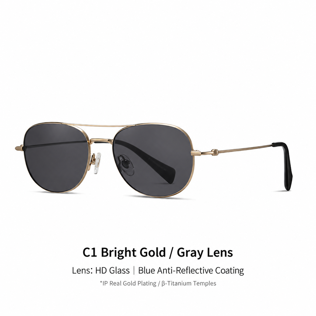 Eyeao Titanium Blue light blocking Sunglasses S19206