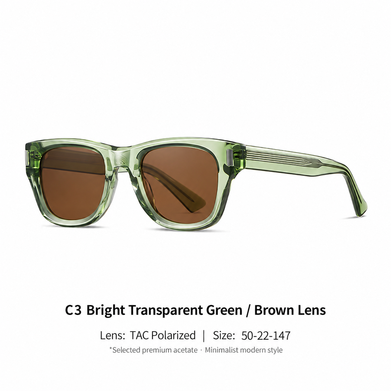 Eyeao Square Acetate Sunglasses S32234