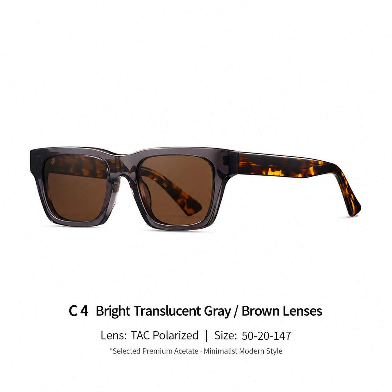 Eyeao Square Acetate UV400 Sunglasses S32240