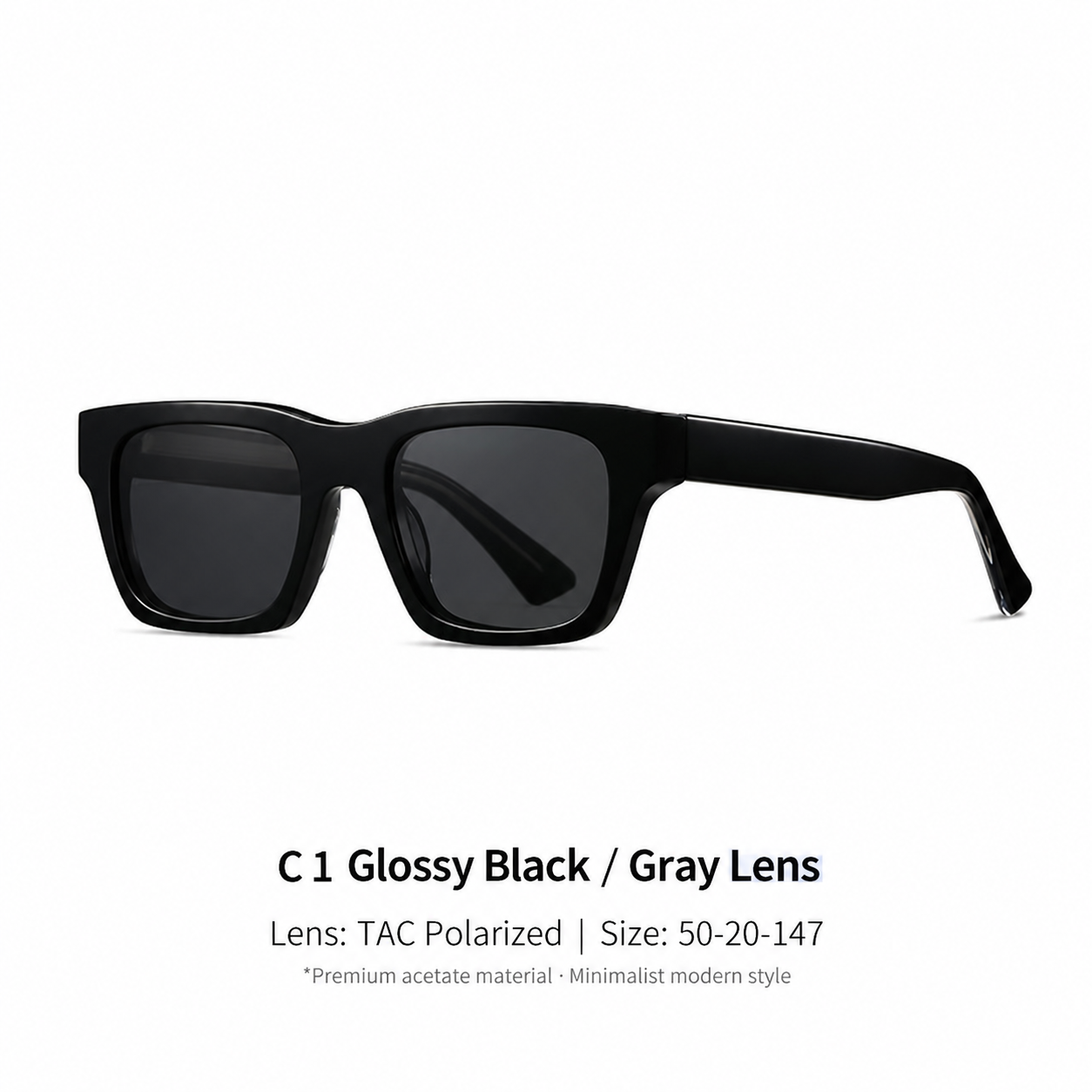 Eyeao Square Acetate UV400 Sunglasses S32240