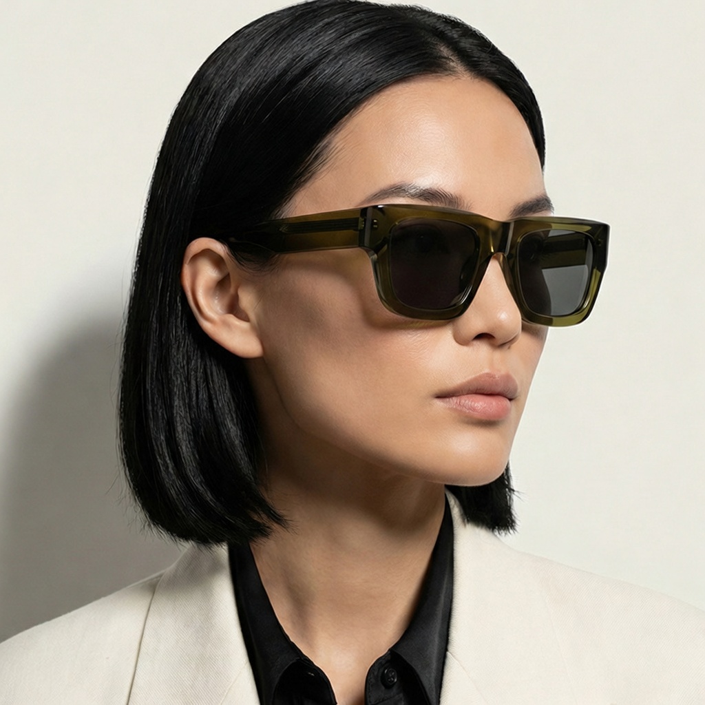 Eyeao Square Acetate Sunglasses S32245