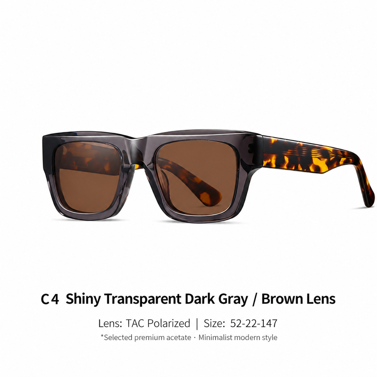 Eyeao Square Acetate Sunglasses S32245