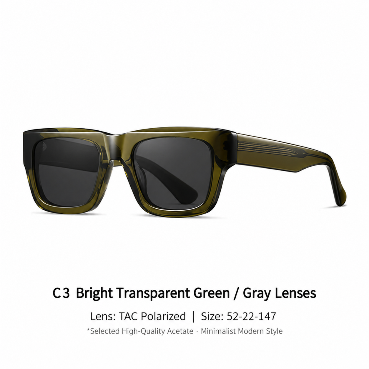 Eyeao Square Acetate Sunglasses S32245