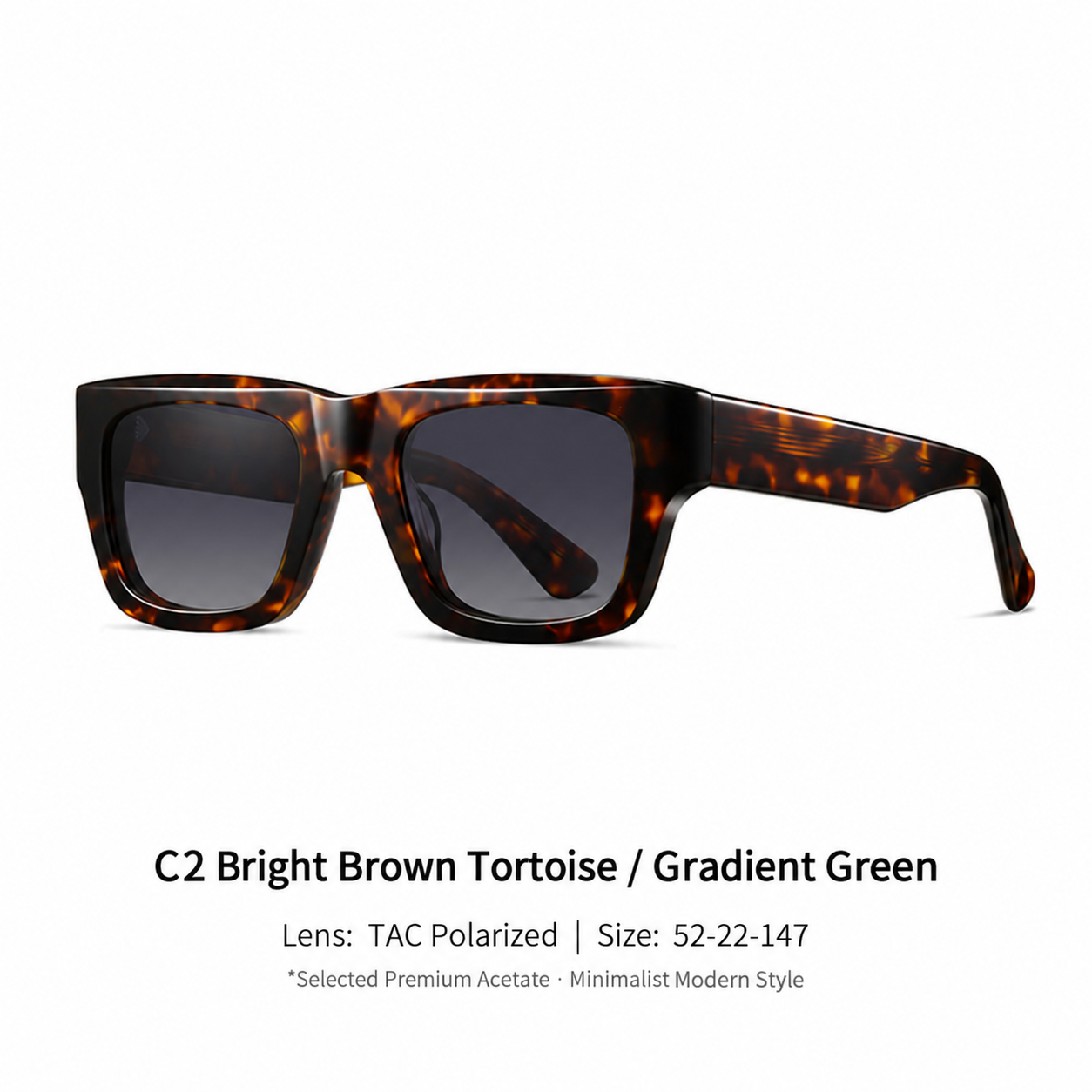 Eyeao Square Acetate Sunglasses S32245