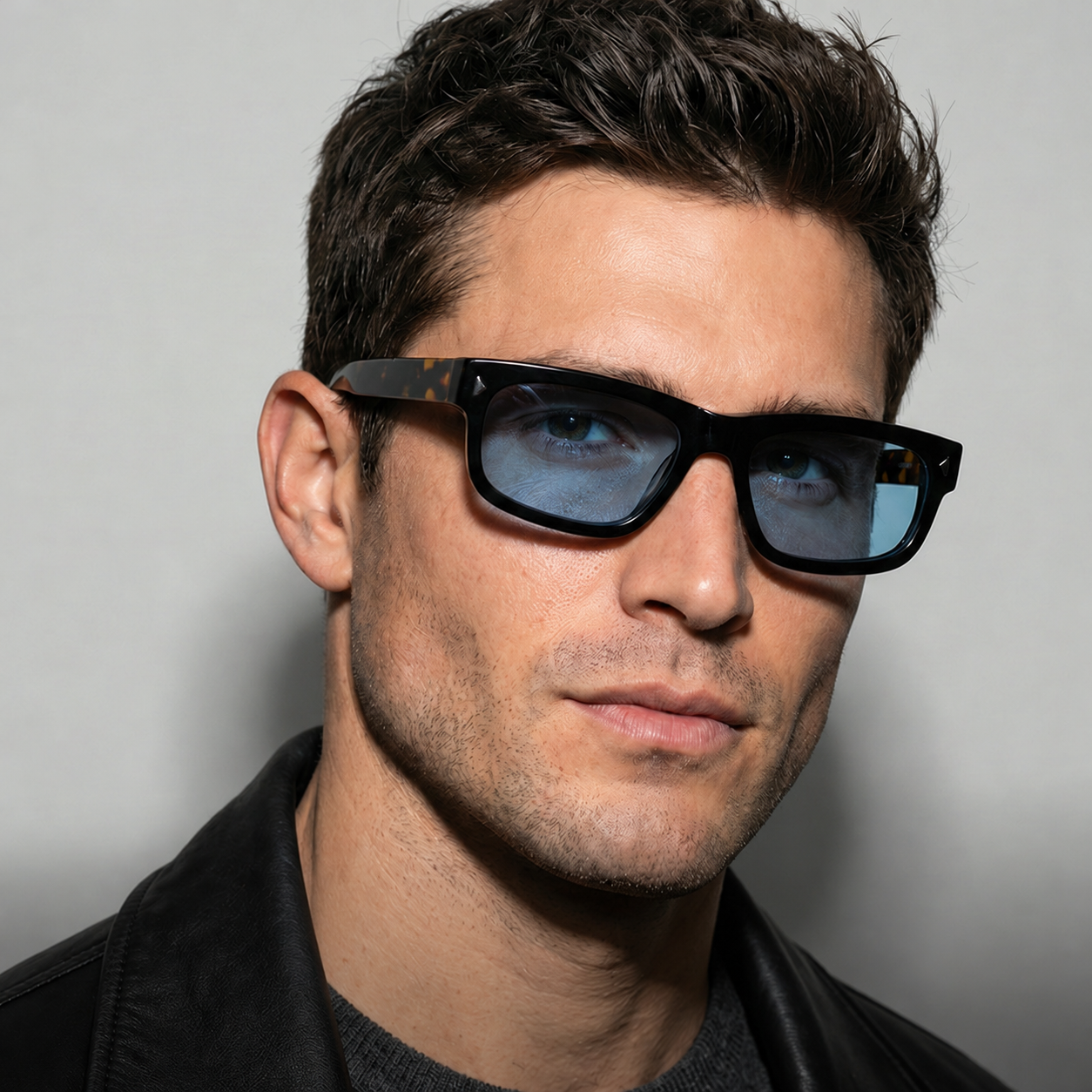 Eyeao Square Acetate UV400 Polarized Sunglasses S32241
