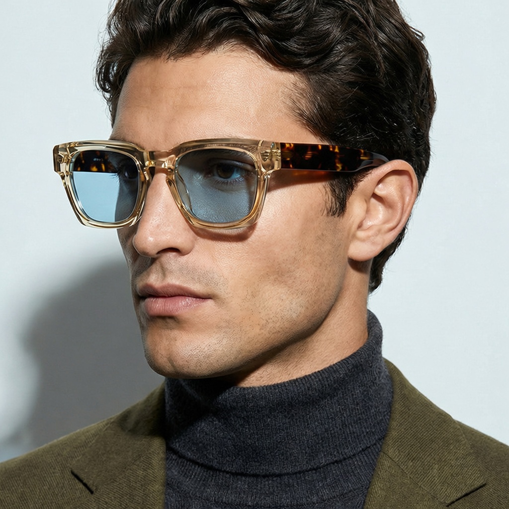 Eyeao Square Acetate Sunglasses S31245