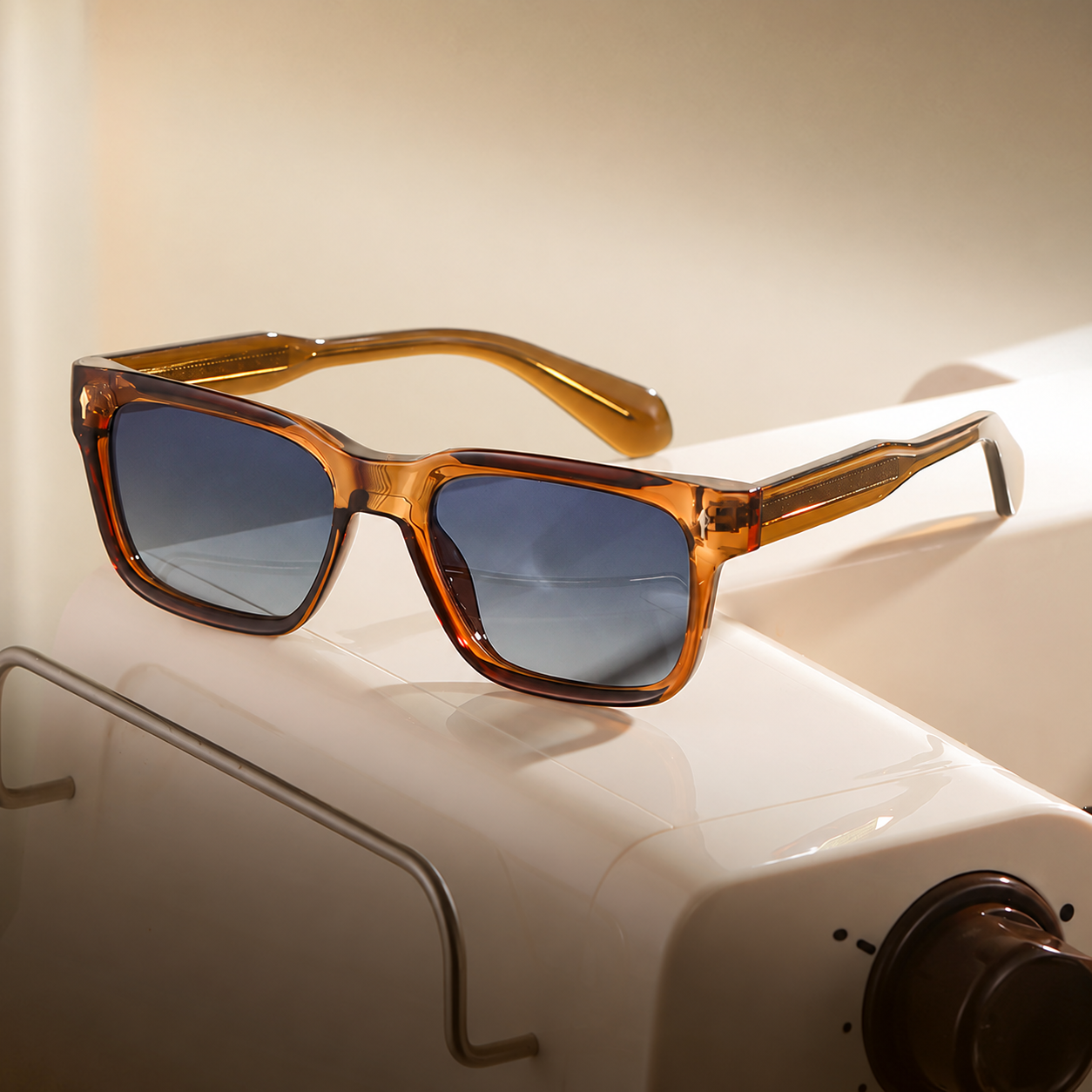 Eyeao Square Acetate Polarized Sunglasses S31246