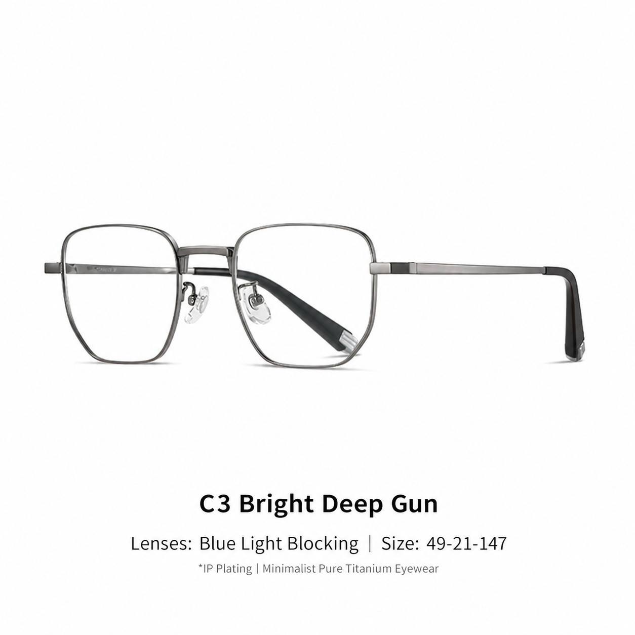 Eyeao Polygon Pure titanium LF9014