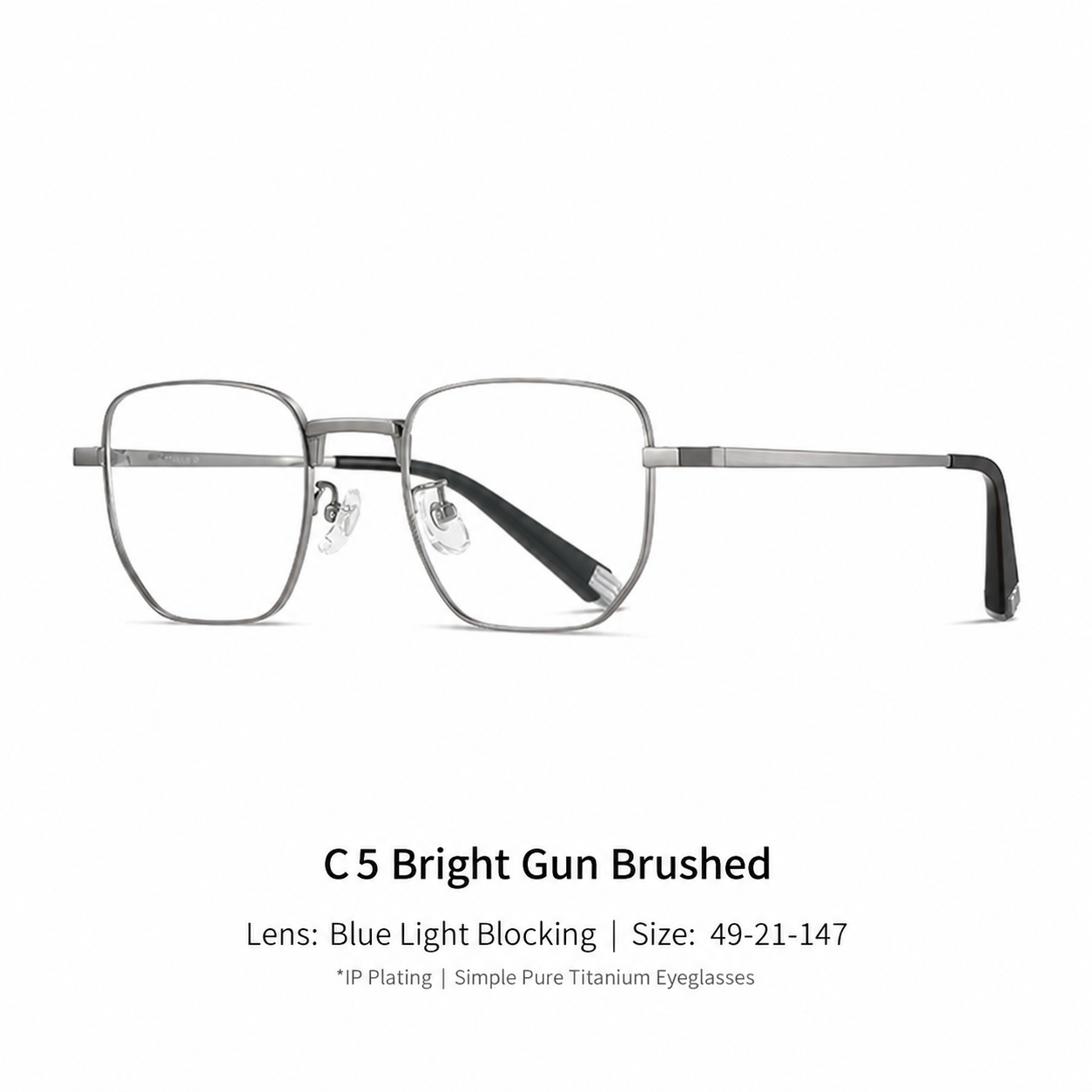 Eyeao Polygon Pure titanium LF9014
