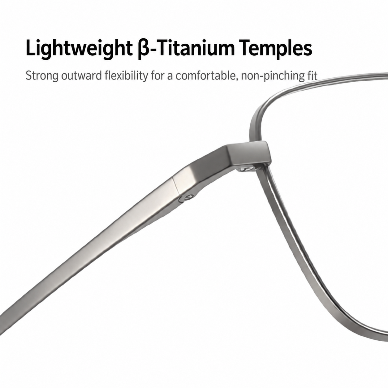 Eyeao Square Pure titanium Blue light blocking Optical frames LF9015