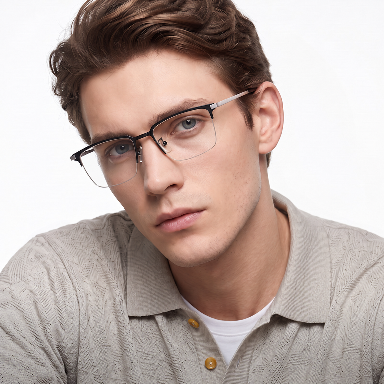 Eyeao Titanium Blue light blocking Optical frames LF9019