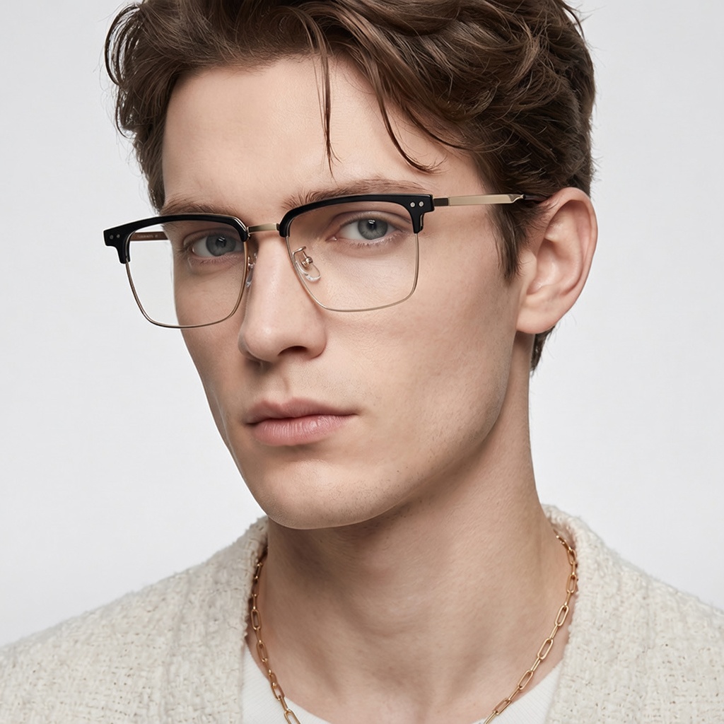 Eyeao Pure titanium Blue light blocking Optical frames LF9027