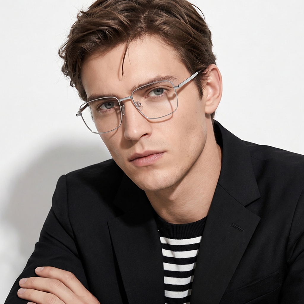 Eyeao Square Titanium Optical frames LF9017