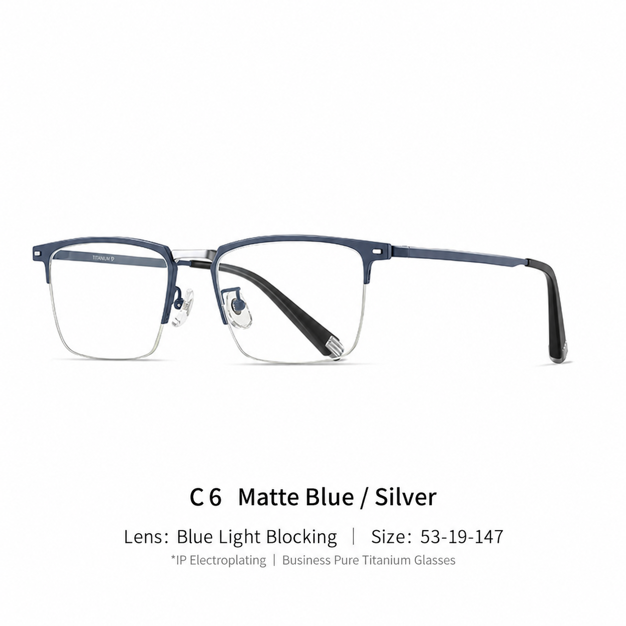 Eyeao Pure titanium Blue light blocking Optical frames LF9021