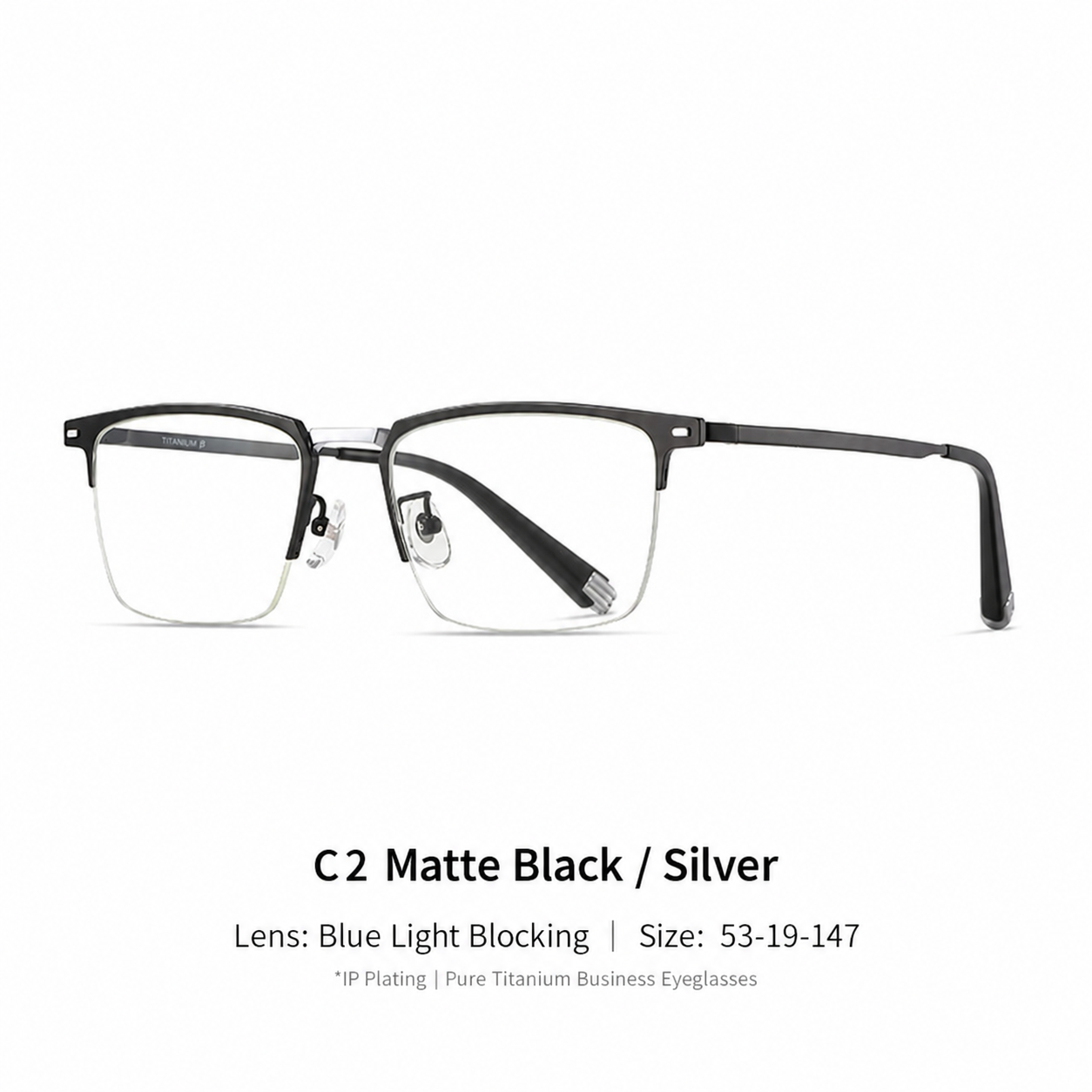 Eyeao Pure titanium Blue light blocking Optical frames LF9021