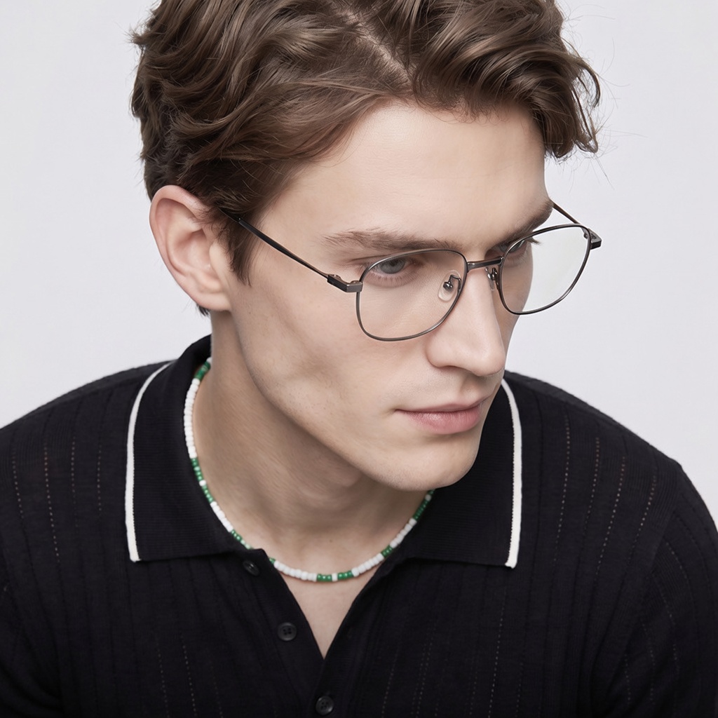 Eyeao Pure titanium Titanium Blue light blocking Optical frames LF9031