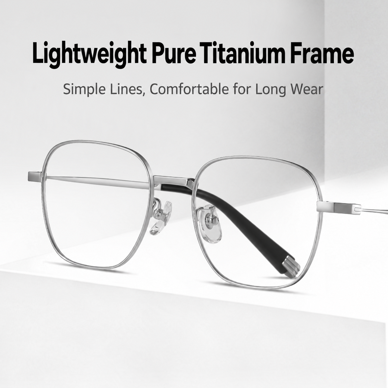 Eyeao Pure titanium Titanium Blue light blocking Optical frames LF9031