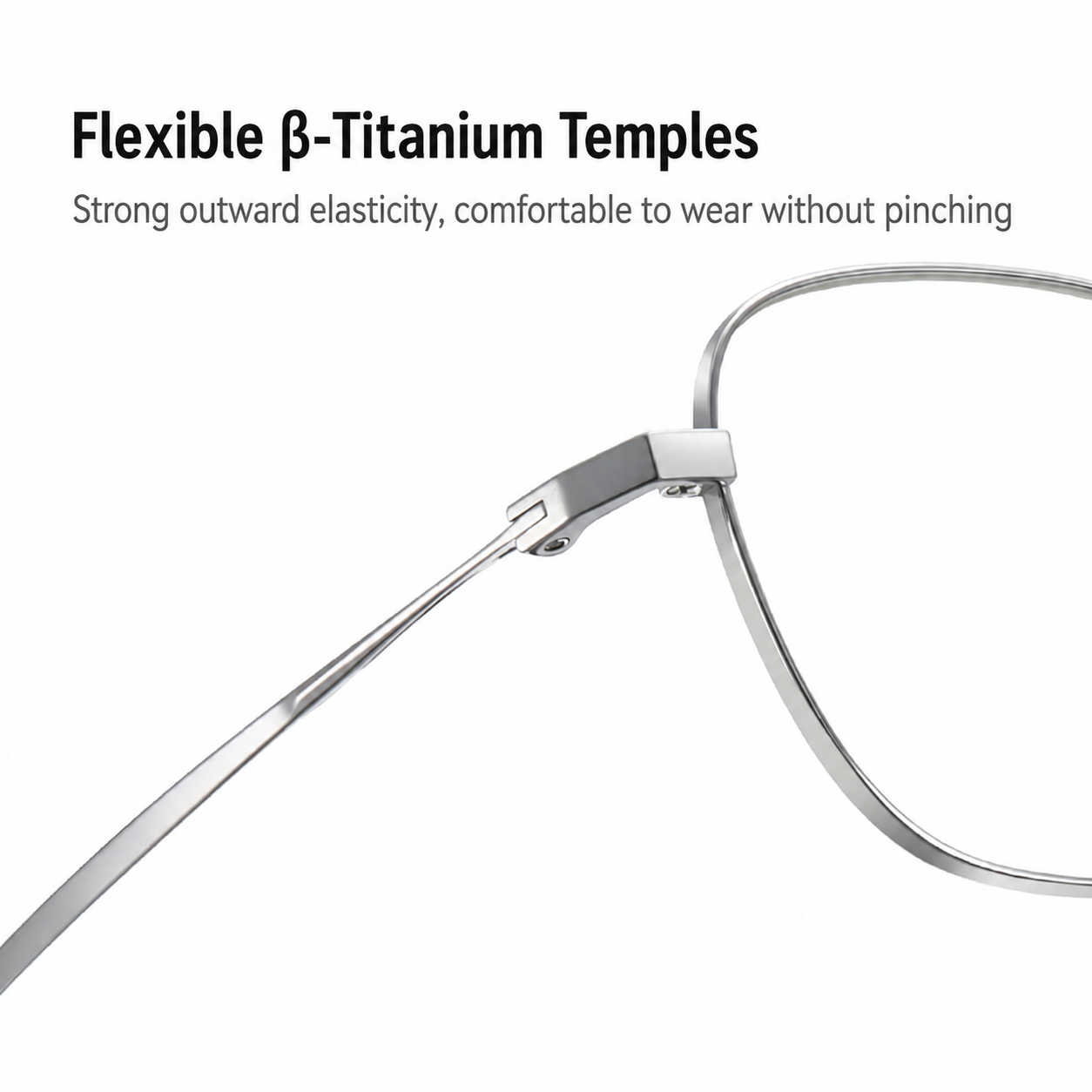 Eyeao Pure titanium Titanium Blue light blocking Optical frames LF9031