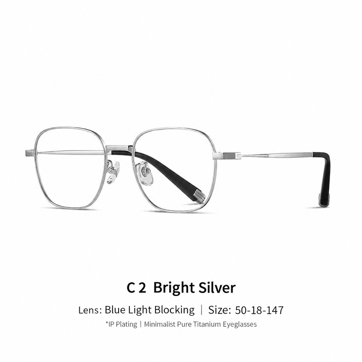 Eyeao Pure titanium Titanium Blue light blocking Optical frames LF9031