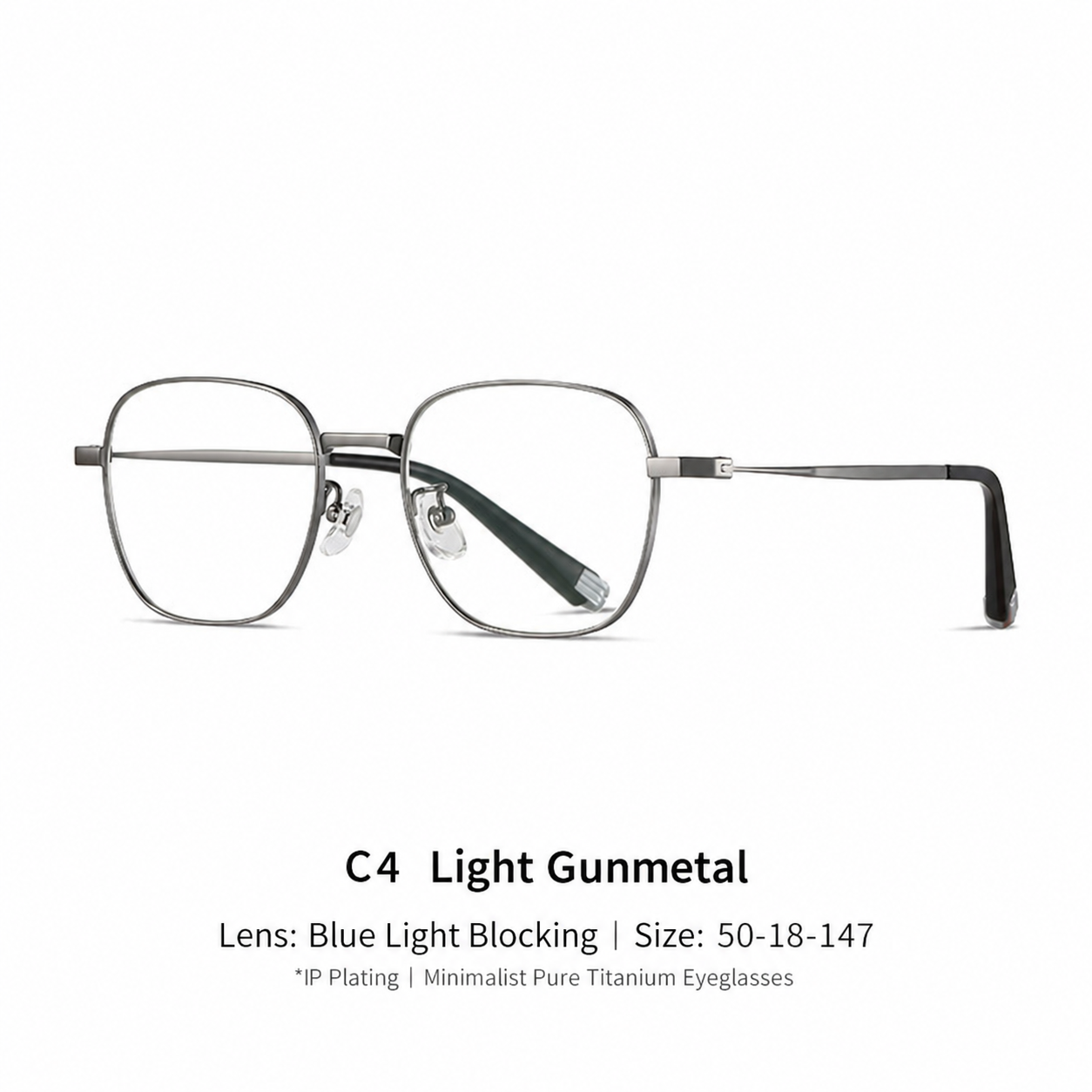 Eyeao Pure titanium Titanium Blue light blocking Optical frames LF9031