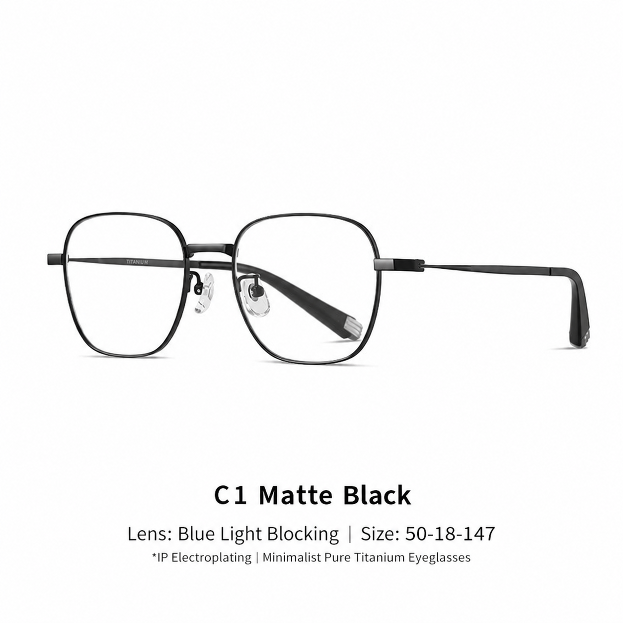 Eyeao Pure titanium Titanium Blue light blocking Optical frames LF9031