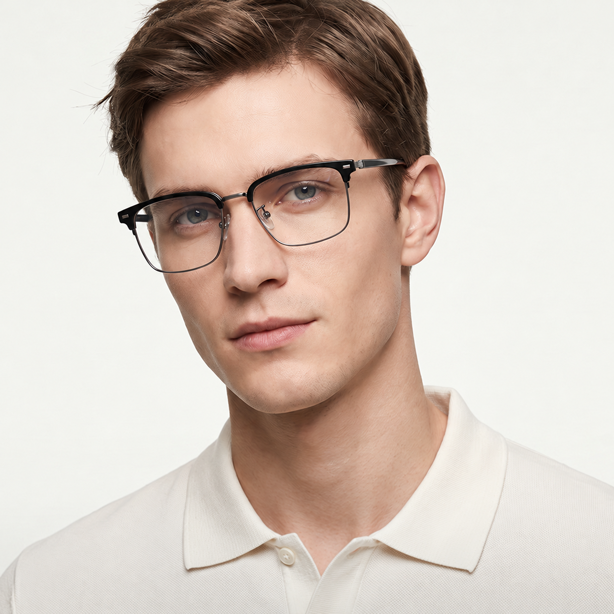 Eyeao Titanium Blue light blocking Optical frames F51104
