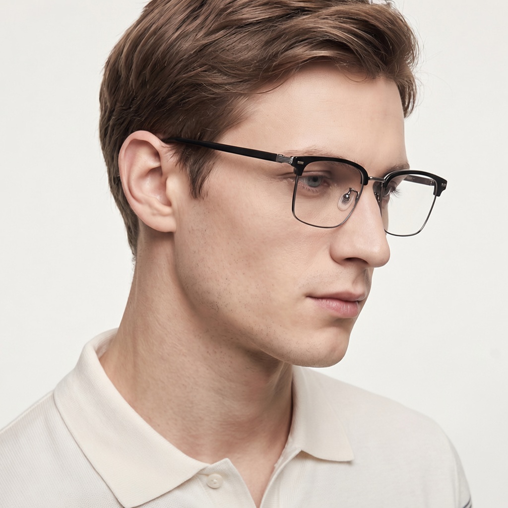 Eyeao Titanium Blue light blocking Optical frames F51104
