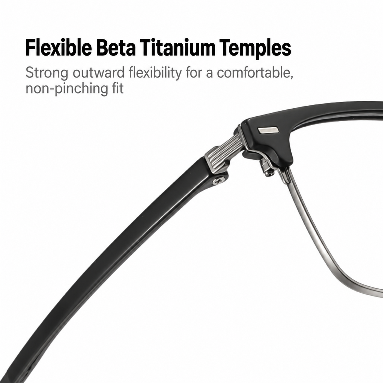 Eyeao Titanium Blue light blocking Optical frames F51104