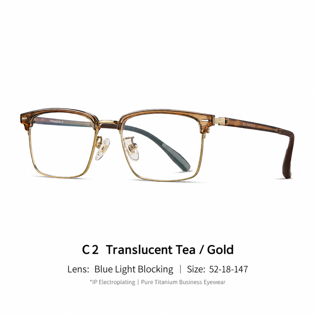 Eyeao Titanium Blue light blocking Optical frames F51104