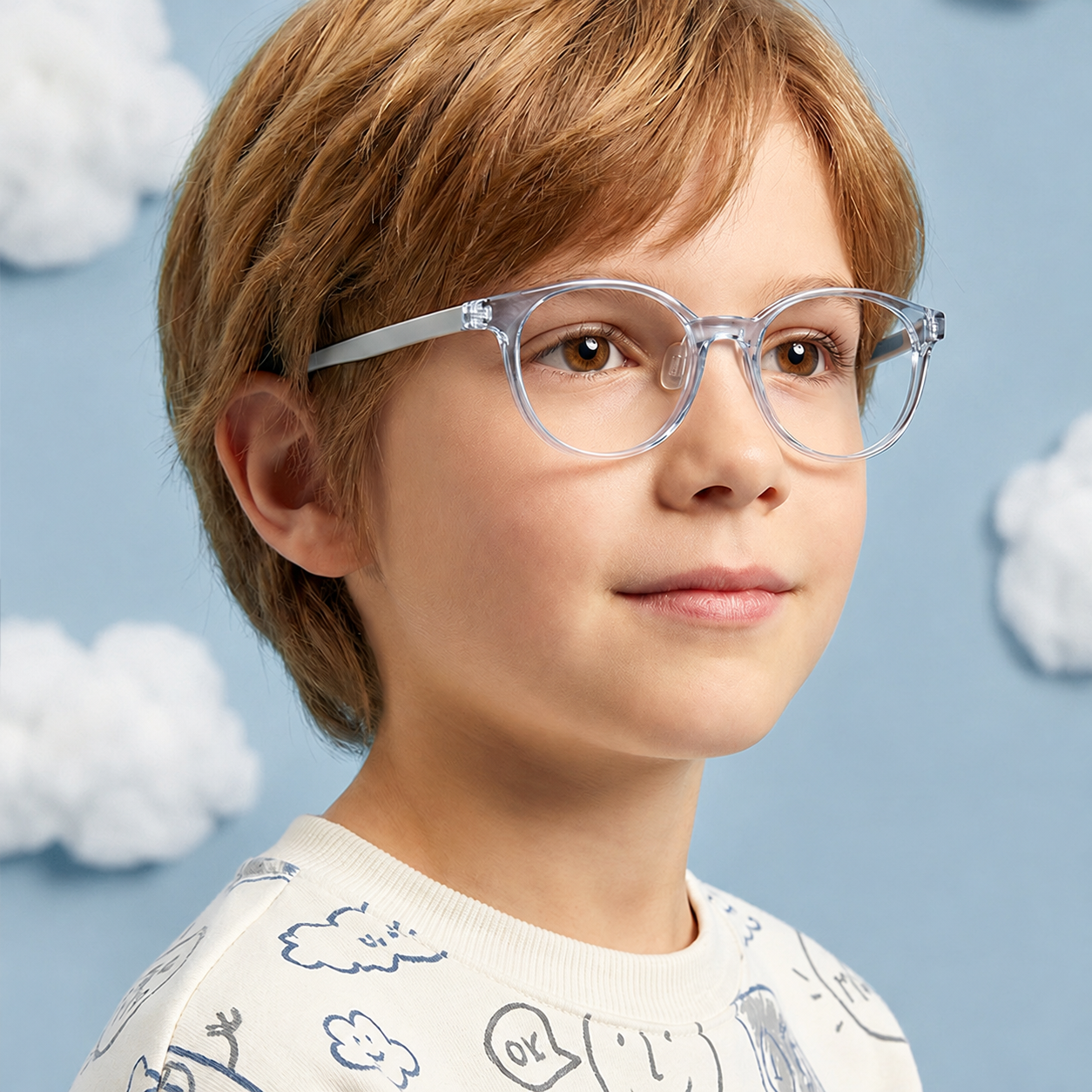 Eyeao Oval Silica gel Optical frames K8202