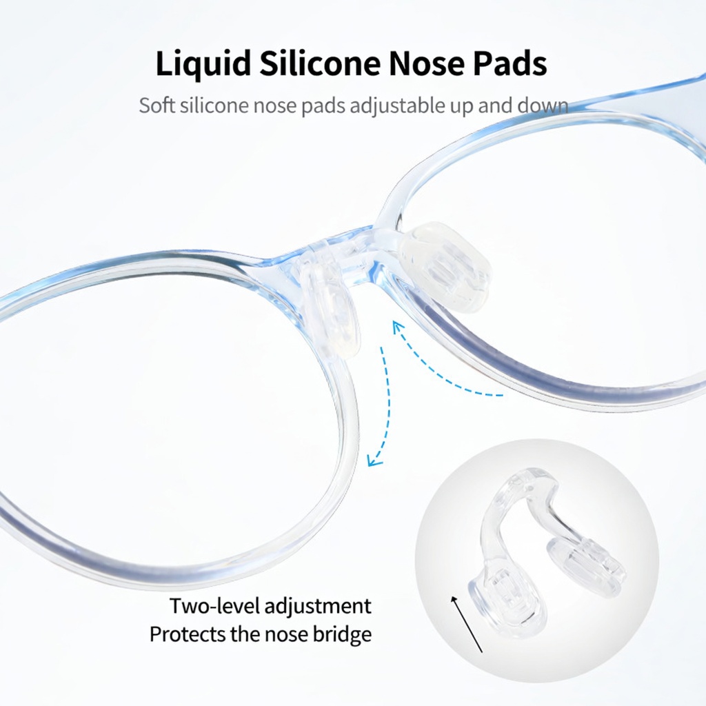 Eyeao Oval Silica gel Optical frames K8202