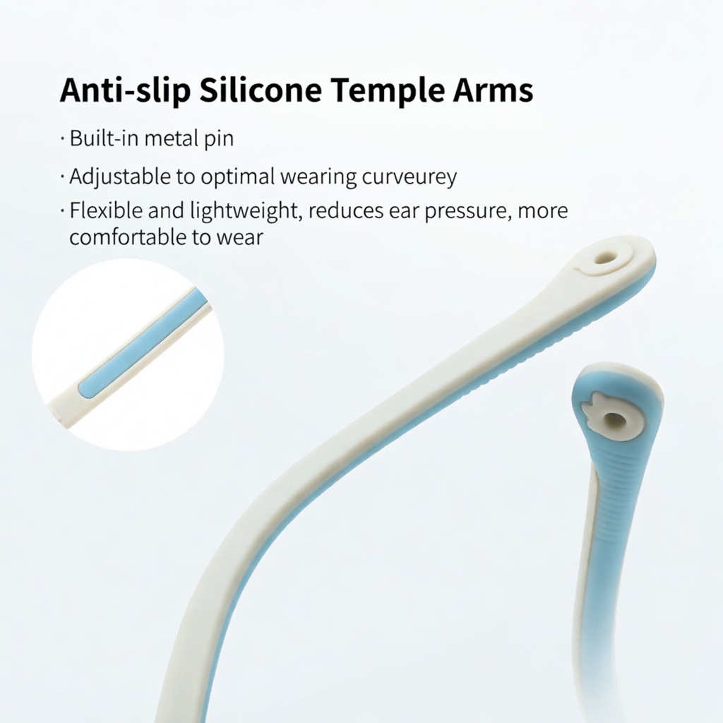 Eyeao Oval Silica gel Optical frames K8202