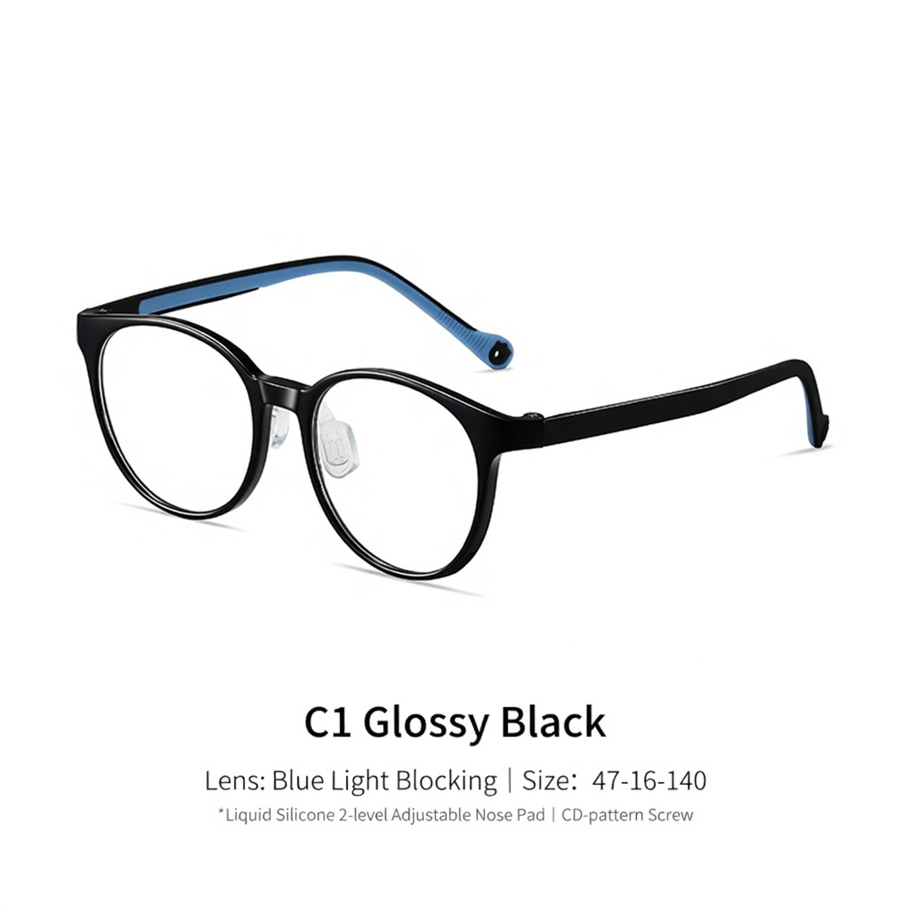 Eyeao Oval Silica gel Optical frames K8202