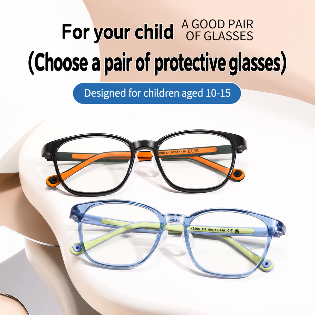 Eyeao Silica gel Blue light blocking Optical frames K8206