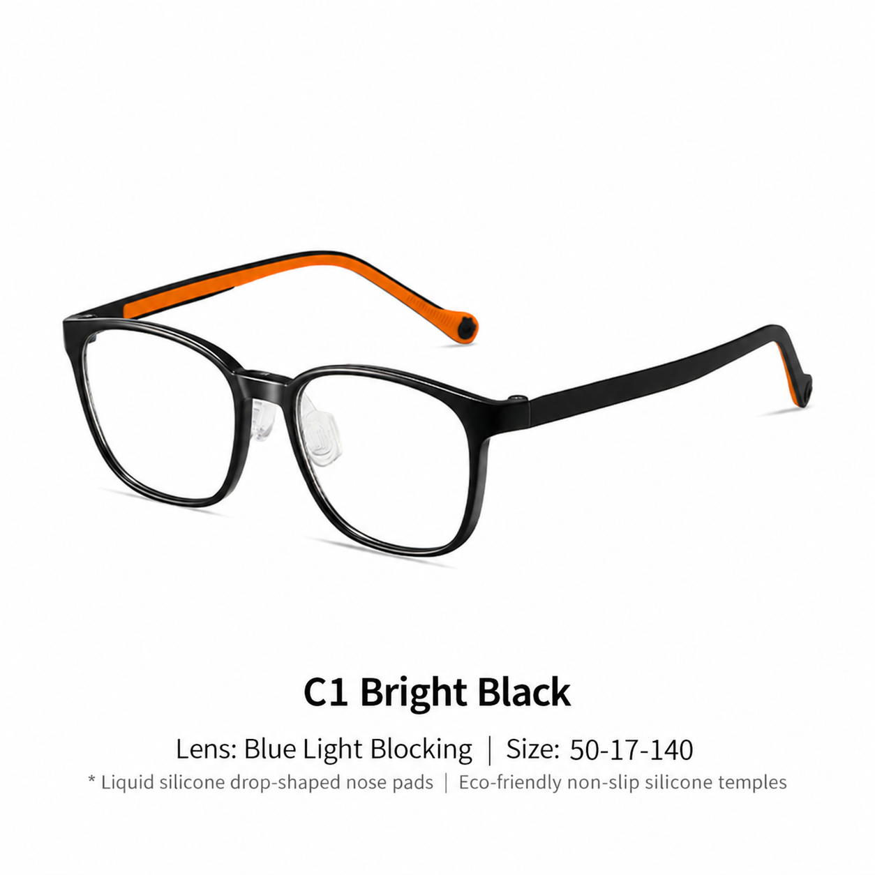 Eyeao Silica gel Blue light blocking Optical frames K8206