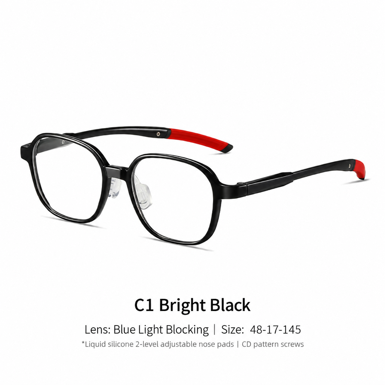 Eyeao Silica gel Blue light blocking UV400 Optical frames K8215