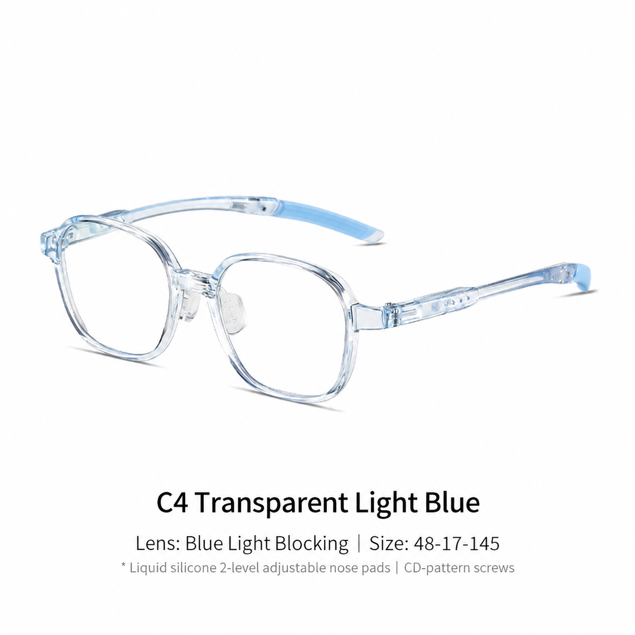 Eyeao Silica gel Blue light blocking UV400 Optical frames K8215