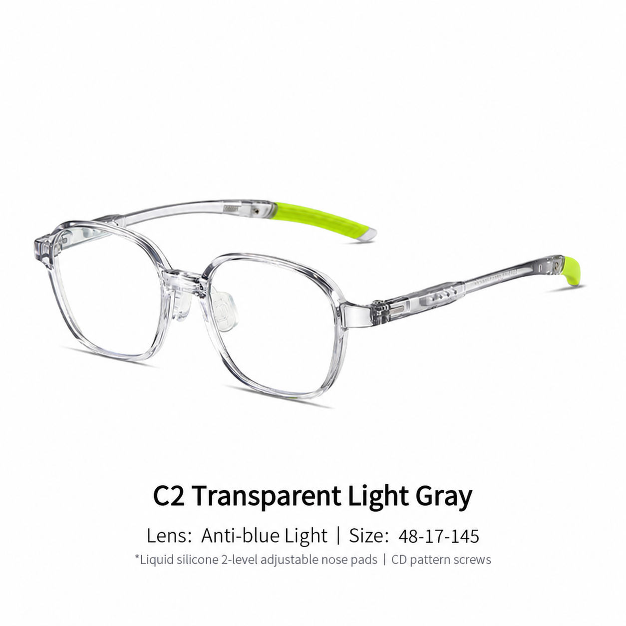 Eyeao Silica gel Blue light blocking UV400 Optical frames K8215