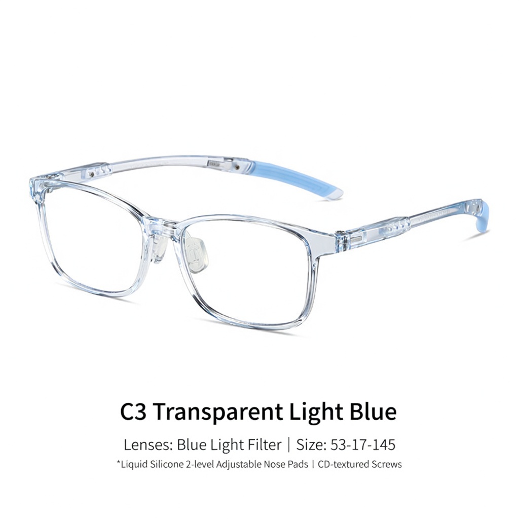 Eyeao Silica gel Blue light blocking Optical frames K8217