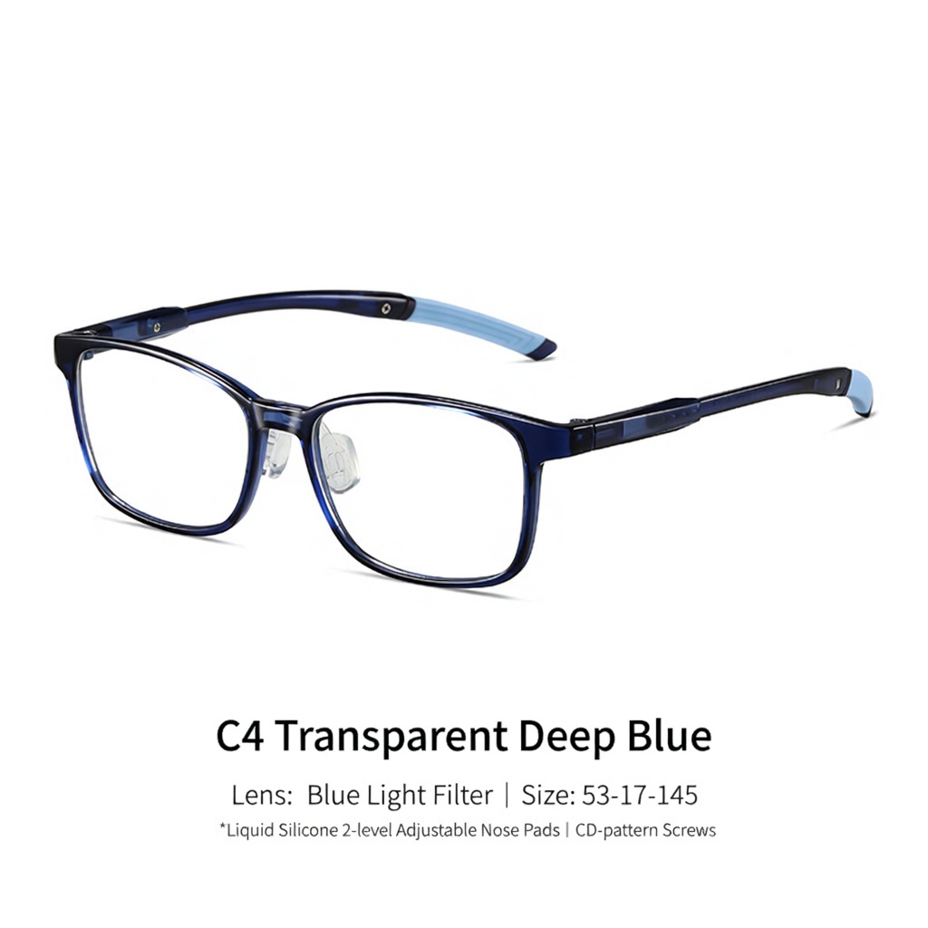 Eyeao Silica gel Blue light blocking Optical frames K8217