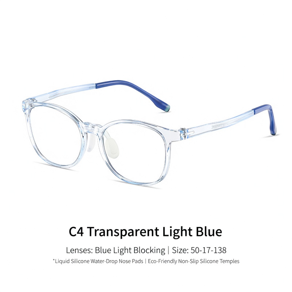 Eyeao Silica gel Blue light blocking Optical frames K8222