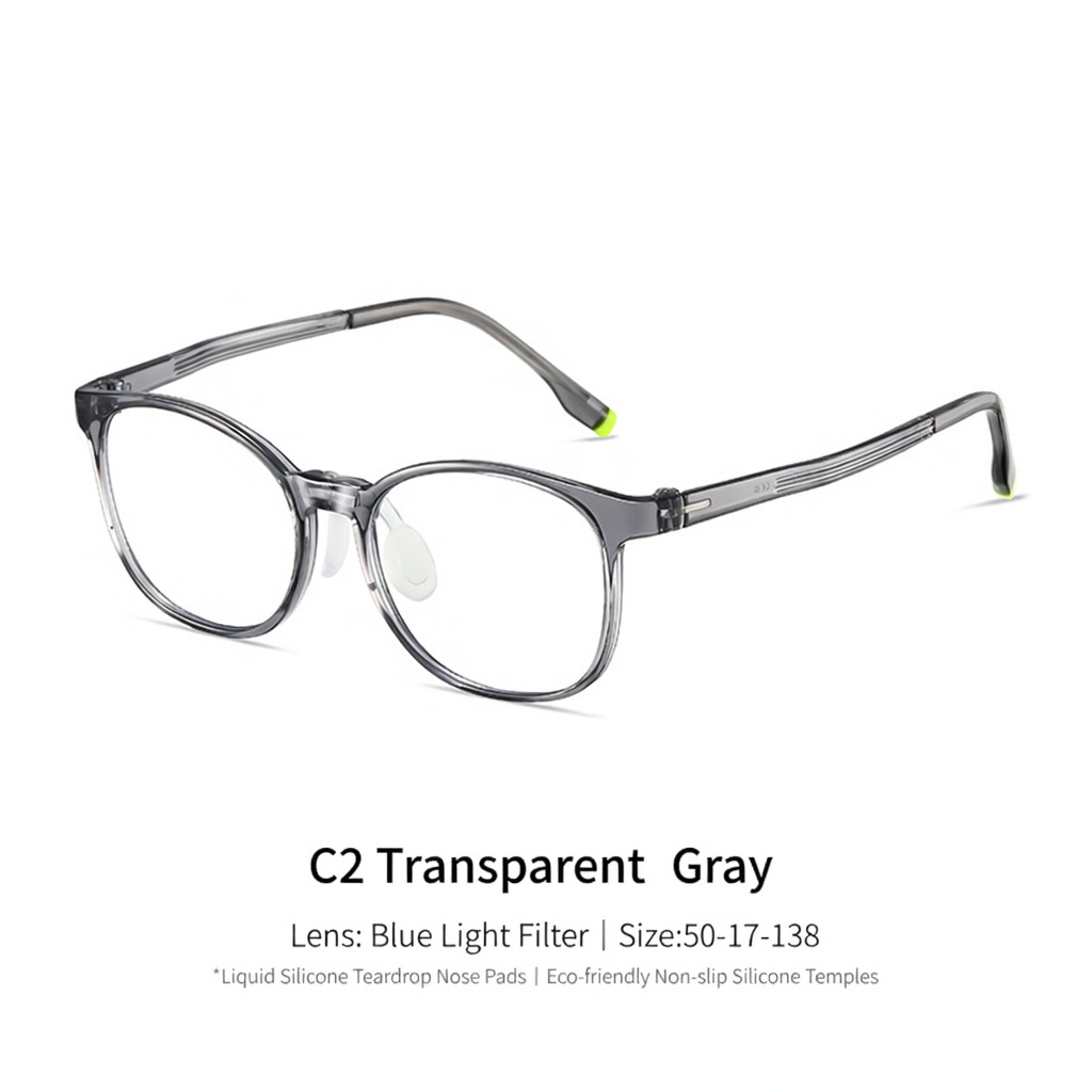 Eyeao Silica gel Blue light blocking Optical frames K8222
