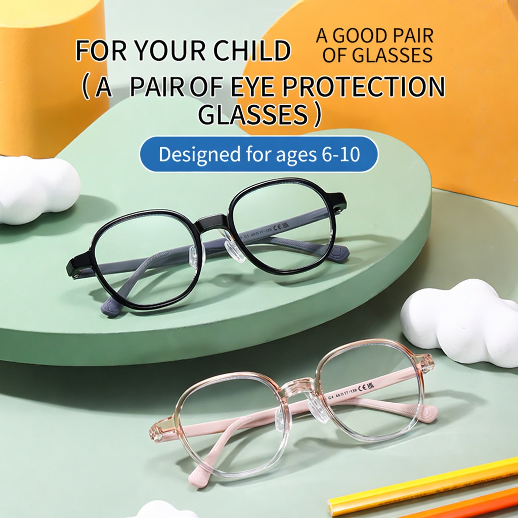 Eyeao Silica gel Blue light blocking Optical frames K8220