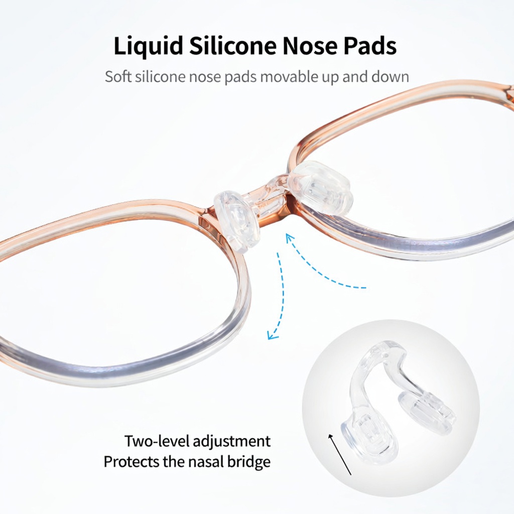 Eyeao Silica gel Blue light blocking Optical frames K8220