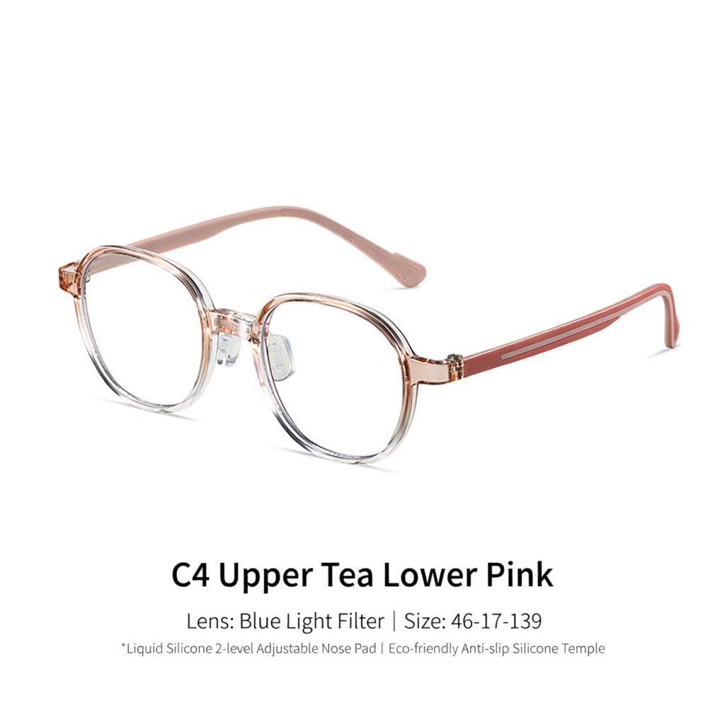 Eyeao Silica gel Blue light blocking Optical frames K8220