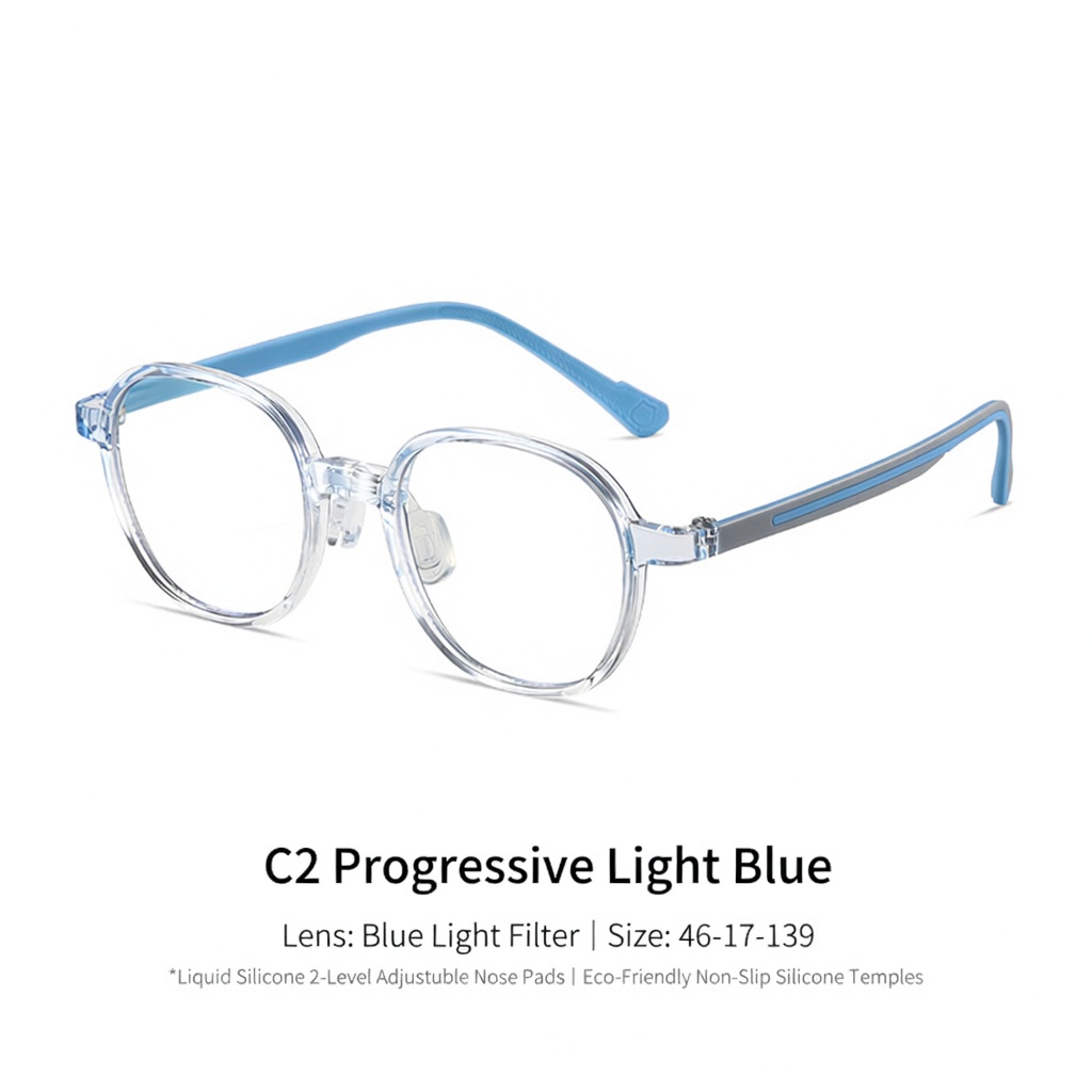 Eyeao Silica gel Blue light blocking Optical frames K8220
